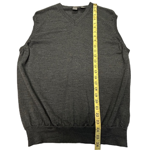 Vntg Saks Fifth Avenue Sweater Vest XL Pullover V Neck Wool Silk Blend Gray - Picture 5 of 8